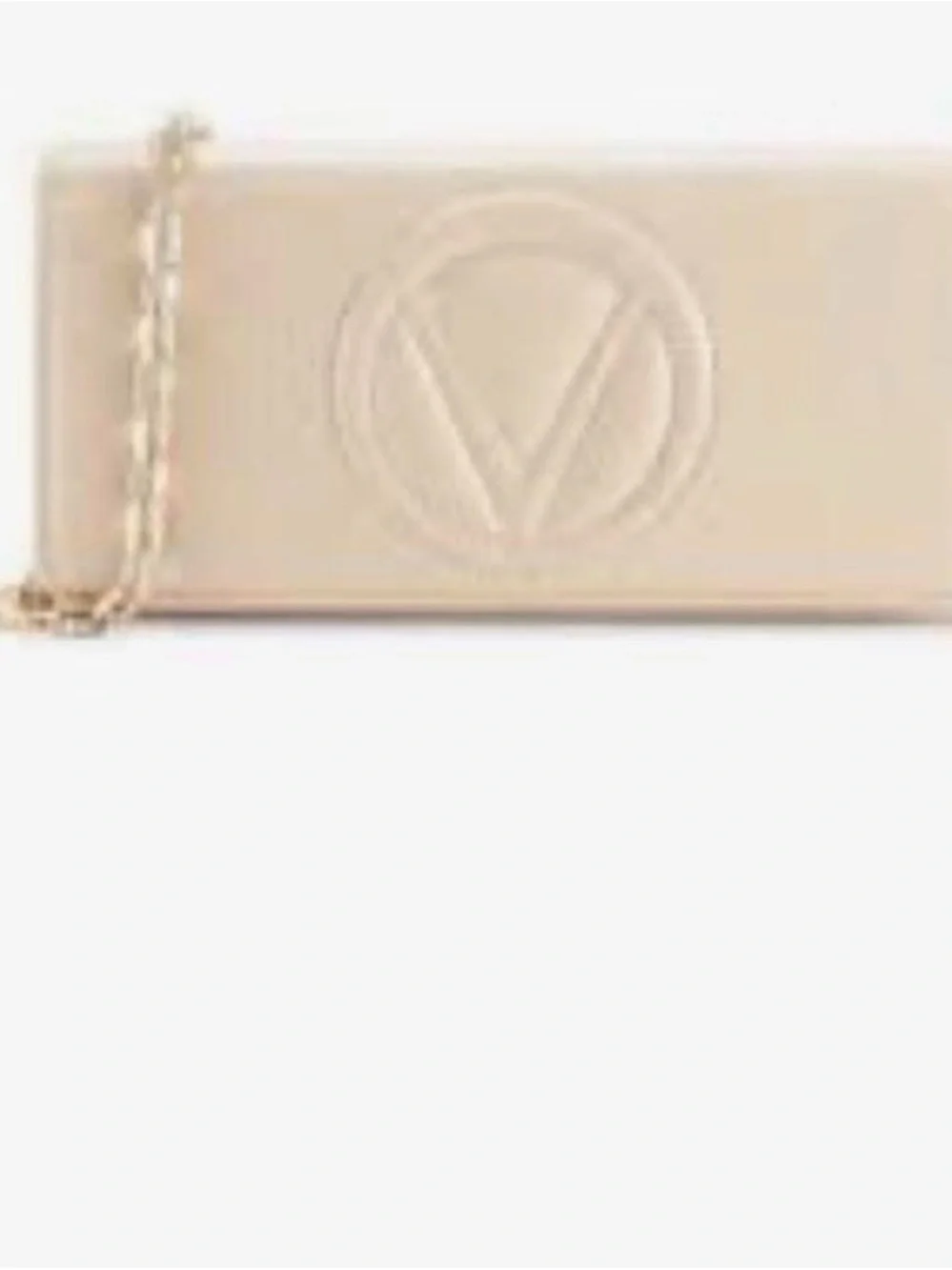 Valentino by Mario Valentino Beige Leather Shoulder Bag